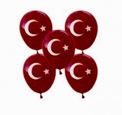 Ay Yıldızlı Uçan Balon