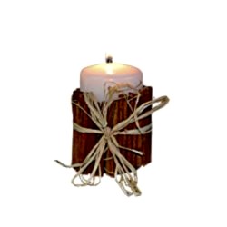Tarçın Kaplamalı Mumluk