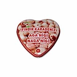 Küçük Kalpli Hediyelik Fındık Kutusu