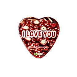 I LOVE YOU Fındıklı Kalp Draje