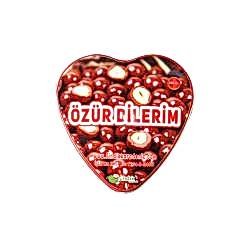 ÖZÜR DİLERİM Fındıklı Kalp Draje