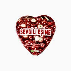 SEVGİLİ EŞİME Fındıklı Kalp Draje