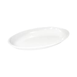 Beyaz Açık Büfe Kayık Tabak