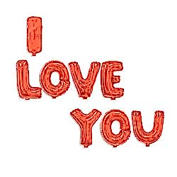 I Love You Balon