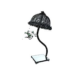 Siyah Abajur Şamdan
